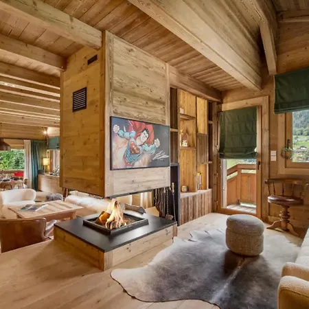 Luxury 4br 10p Fireplace Mountain Views And Garden Holiday home Megeve